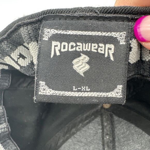 Rocawear Cap  Hat Fitted Mens Size L-XL  Baseball Black - Picture 11 of 12